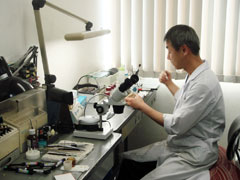 写真：歯科技工室